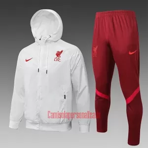 Liverpool Jaqueta de treino Fato Windrunner 22/23 Branco Liverpool Jaqueta de treino Fato Windrunner 22/23 Branco