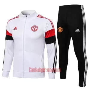 Manchester United Casaco de Treino Conjunto 22/23 Branco-Vermelho