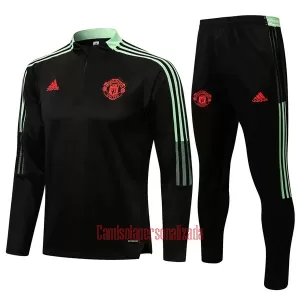 Manchester United Casaco de Treino Conjunto Criança 22/23 Preto Manchester United Casaco de Treino Conjunto Criança 22/23 Preto