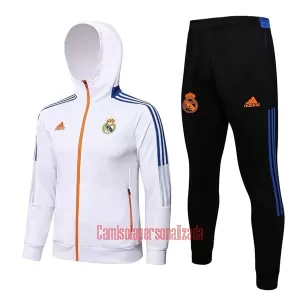 Real Madrid Casaco Capuz Treino 22/23 Branco Real Madrid Casaco Capuz Treino 22/23 Branco