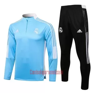 Real Madrid Casaco de Treino Conjunto Criança 22/23 Azul Claro Real Madrid Casaco de Treino Conjunto Criança 22/23 Azul Claro