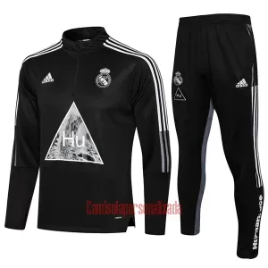 Real Madrid Casaco de Treino Conjunto Criança 22/23 Preto Real Madrid Casaco de Treino Conjunto Criança 22/23 Preto