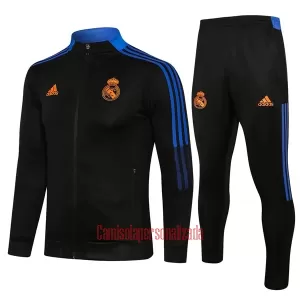 Real Madrid Casaco de Treino Conjunto Criança 22/23 Preto Azul Real Madrid Casaco de Treino Conjunto Criança 22/23 Preto Azul
