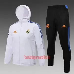 Real Madrid Jaqueta de treino Fato Windrunner 22/23 Branco Real Madrid Jaqueta de treino Fato Windrunner 22/23 Branco