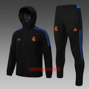 Real Madrid Jaqueta de treino Fato Windrunner 22/23 Preto Real Madrid Jaqueta de treino Fato Windrunner 22/23 Preto
