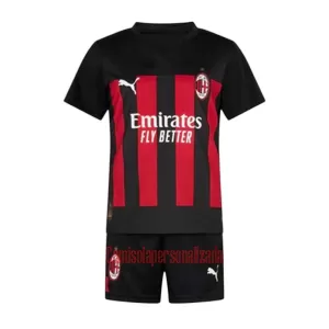 Camisolas AC Milan Criança Equipamento Principal 22/23 Camisolas AC Milan Criança Equipamento Principal 22/23