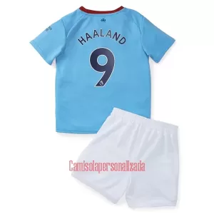 Camisolas Manchester City Erling Haaland 9 Criança Equipamento Principal 22/23 Camisolas Manchester City Erling Haaland 9 Criança Equipamento Principal 22/23