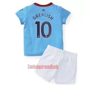 Camisolas Manchester City Jack Grealish 10 Criança Equipamento Principal 22/23 Camisolas Manchester City Jack Grealish 10 Criança Equipamento Principal 22/23