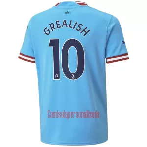 Camisolas Manchester City Jack Grealish 10 Equipamento Principal 22/23 Camisolas Manchester City Jack Grealish 10 Equipamento Principal 22/23