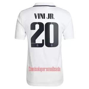 Camisolas Real Madrid Vinicius Junior 20 Equipamento Principal 22/23 Camisolas Real Madrid Vinicius Junior 20 Equipamento Principal 22/23