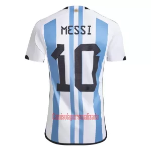 Camisolas Argentina Lionel Messi 10 Equipamento Principal Mundial 2022 Camisolas Argentina Lionel Messi 10 Equipamento Principal Mundial 2022