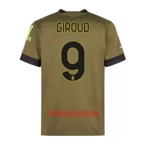 Camisolas AC Milan Olivier Giroud 9 Equipamento Terceiro 22/23 Camisolas AC Milan Olivier Giroud 9 Equipamento Terceiro 22/23