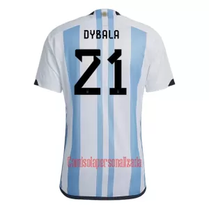Camisolas Argentina Paulo Dybala 21 Equipamento Principal Mundial 2022 Camisolas Argentina Paulo Dybala 21 Equipamento Principal Mundial 2022