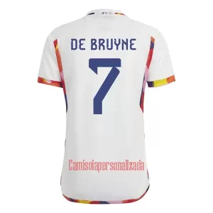 Camisolas Bélgica Kevin De Bruyne 7 Equipamento Alternativo Mundial 2022 Camisolas Bélgica Kevin De Bruyne 7 Equipamento Alternativo Mundial 2022