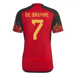 Camisolas Bélgica Kevin De Bruyne 7 Equipamento Principal Mundial 2022 Camisolas Bélgica Kevin De Bruyne 7 Equipamento Principal Mundial 2022