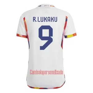 Camisolas Bélgica Romelu Lukaku 9 Equipamento Alternativo Mundial 2022 Camisolas Bélgica Romelu Lukaku 9 Equipamento Alternativo Mundial 2022