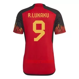 Camisolas Bélgica Romelu Lukaku 9 Equipamento Principal Mundial 2022 Camisolas Bélgica Romelu Lukaku 9 Equipamento Principal Mundial 2022