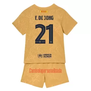 Camisolas FC Barcelona Frenkie de Jong 21 Criança Equipamento Alternativo 22/23