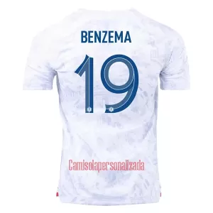 Camisolas França Karim Benzema 19 Equipamento Alternativo Mundial 2022 Camisolas França Karim Benzema 19 Equipamento Alternativo Mundial 2022