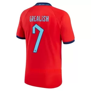 Camisolas Inglaterra Jack Grealish 7 Equipamento Alternativo Mundial 2022 Camisolas Inglaterra Jack Grealish 7 Equipamento Alternativo Mundial 2022