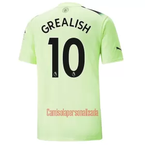Camisolas Manchester City Jack Grealish 10 Equipamento Terceiro 22/23 Camisolas Manchester City Jack Grealish 10 Equipamento Terceiro 22/23