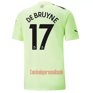 Camisolas Manchester City Kevin De Bruyne 17 Equipamento Terceiro 22/23 Camisolas Manchester City Kevin De Bruyne 17 Equipamento Terceiro 22/23