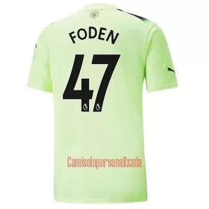 Camisolas Manchester City Phil Foden 47 Equipamento Terceiro 22/23 Camisolas Manchester City Phil Foden 47 Equipamento Terceiro 22/23