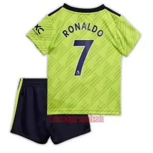 Camisolas Manchester United Cristiano Ronaldo 7 Criança Equipamento Terceiro 22/23 Camisolas Manchester United Cristiano Ronaldo 7 Criança Equipamento Terceiro 22/23