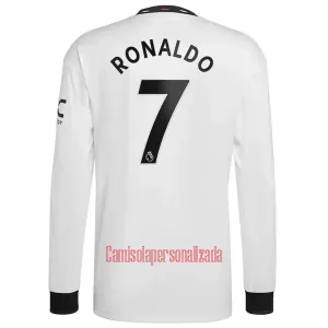Camisolas Manchester United Cristiano Ronaldo 7 Equipamento Alternativo 22/23 Manga Comprida Camisolas Manchester United Cristiano Ronaldo 7 Equipamento Alternativo 22/23 Manga Comprida