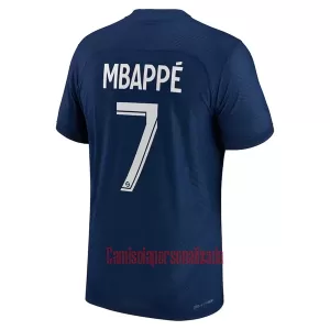 Camisolas Paris Saint-Germain Kylian Mbappé 7 Equipamento Principal 22/23 Camisolas Paris Saint-Germain Kylian Mbappé 7 Equipamento Principal 22/23