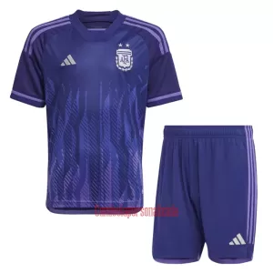 Camisolas Argentina Criança Equipamento Alternativo Mundial 2022 Camisolas Argentina Criança Equipamento Alternativo Mundial 2022