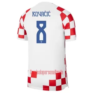 Camisolas Croácia Mateo Kovacic 8 Equipamento Principal Mundial 2022