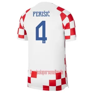 Camisolas Croácia Perisic 4 Equipamento Principal Mundial 2022