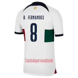 Camisolas Portugal Bruno Fernandes 8 Equipamento Alternativo Mundial 2022 Camisolas Portugal Bruno Fernandes 8 Equipamento Alternativo Mundial 2022