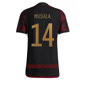 Camisolas Alemanha Jamal Musiala 14 Equipamento Alternativo Mundial 2022