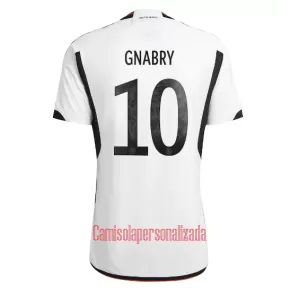 Camisolas Alemanha Serge Gnabry 10 Equipamento Principal Mundial 2022