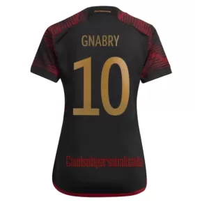 Camisolas Alemanha Serge Gnabry 10 Mulher Equipamento Alternativo Mundial 2022