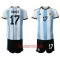 Camisolas Argentina Alejandro Gomez 17 Criança Equipamento Principal Mundial 2022