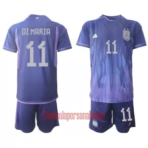 Camisolas Argentina Angel Ángel Di María 11 Criança Equipamento Alternativo Mundial 2022 Camisolas Argentina Angel Ángel Di María 11 Criança Equipamento Alternativo Mundial 2022