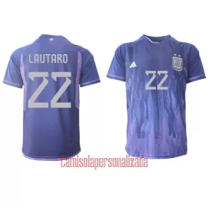 Camisolas Argentina Lautaro Martínez 22 Equipamento Alternativo Mundial 2022 Camisolas Argentina Lautaro Martínez 22 Equipamento Alternativo Mundial 2022