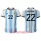 Camisolas Argentina Lautaro Martínez 22 Equipamento Principal Mundial 2022