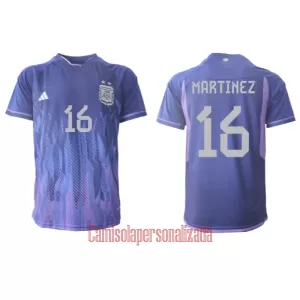Camisolas Argentina Lisandro Martinez 16 Equipamento Alternativo Mundial 2022 Camisolas Argentina Lisandro Martinez 16 Equipamento Alternativo Mundial 2022