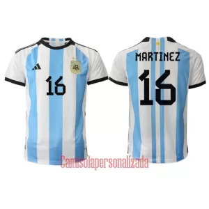 Camisolas Argentina Lisandro Martinez 16 Equipamento Principal Mundial 2022 Camisolas Argentina Lisandro Martinez 16 Equipamento Principal Mundial 2022