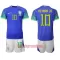 Camisolas Brasil Neymar Jr 10 Criança Equipamento Alternativo Mundial 2022