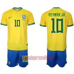 Camisolas Brasil Neymar Jr 10 Criança Equipamento Principal Mundial 2022 Camisolas Brasil Neymar Jr 10 Criança Equipamento Principal Mundial 2022