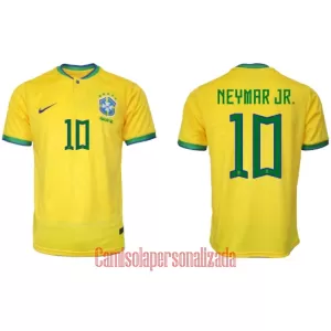 Camisolas Brasil Neymar Jr 10 Equipamento Principal Mundial 2022 Camisolas Brasil Neymar Jr 10 Equipamento Principal Mundial 2022