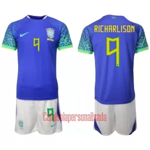 Camisolas Brasil Richarlison de Andrade 9 Criança Equipamento Alternativo Mundial 2022 Camisolas Brasil Richarlison de Andrade 9 Criança Equipamento Alternativo Mundial 2022