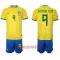 Camisolas Brasil Richarlison de Andrade 9 Criança Equipamento Principal Mundial 2022