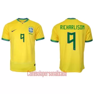 Camisolas Brasil Richarlison de Andrade 9 Equipamento Principal Mundial 2022 Camisolas Brasil Richarlison de Andrade 9 Equipamento Principal Mundial 2022