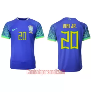 Camisolas Brasil Vinicius Junior 20 Equipamento Alternativo Mundial 2022 Camisolas Brasil Vinicius Junior 20 Equipamento Alternativo Mundial 2022